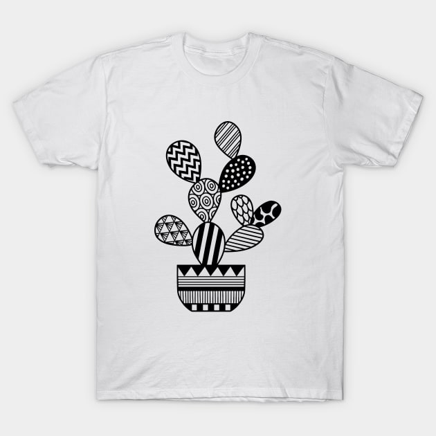 Zentangle plant T-Shirt by Catprint